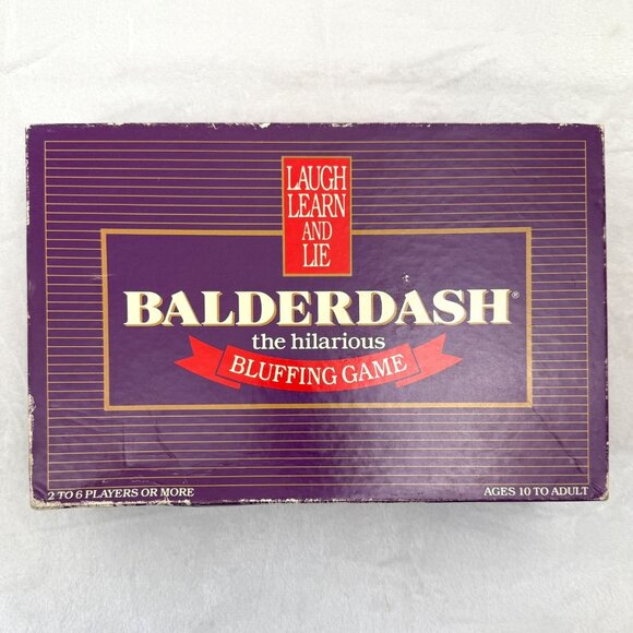 Vintage 1984 Balderdash Hilarious Bluffing Game The Games Gang 100% Complete - Picture 7 of 10